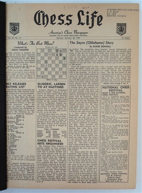 sports news articles chess